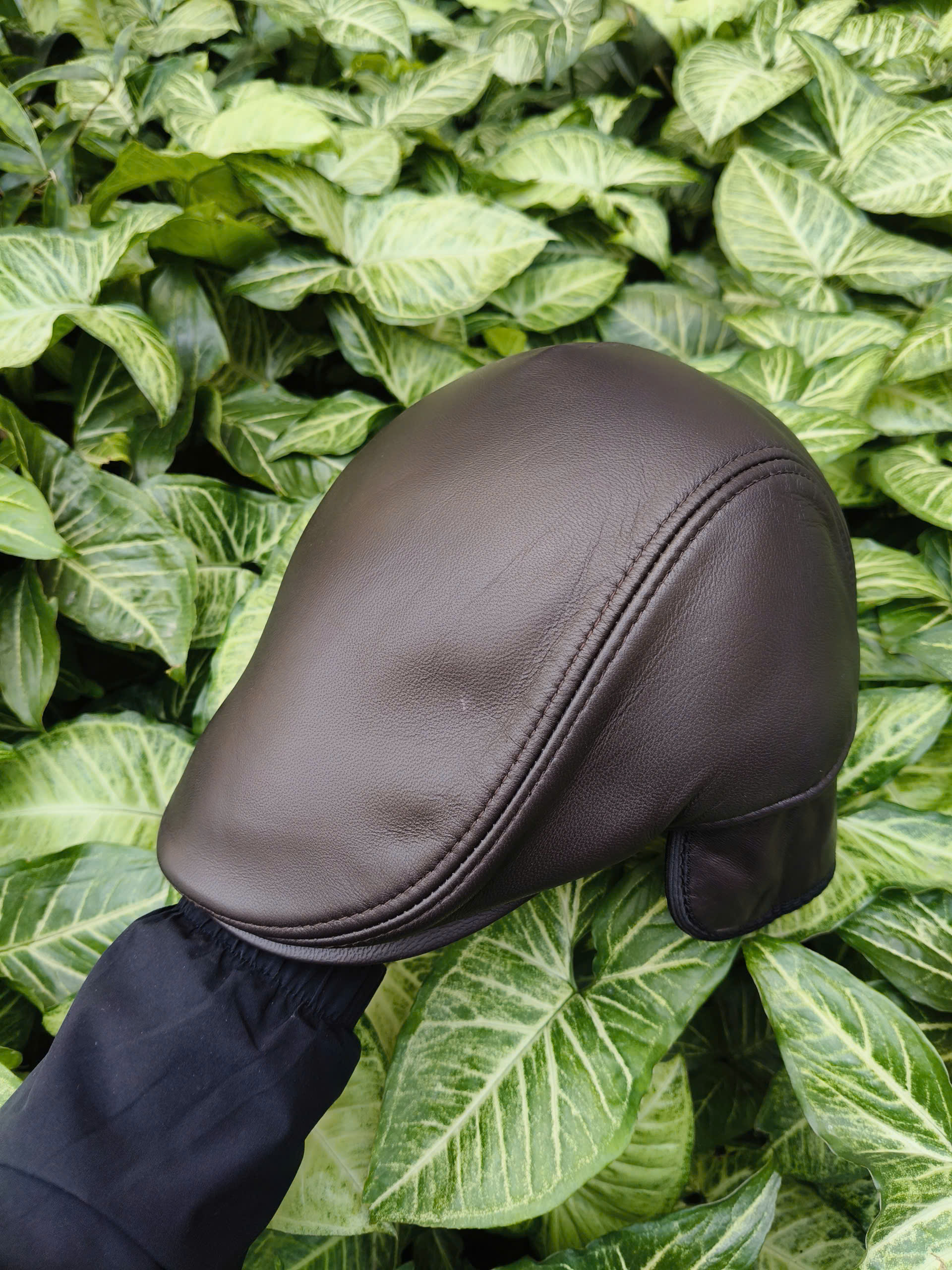 Mũ beret nam da cừu mùa đông YAOYAO BHY2097 Nón bê rê Có che tai, có dây điều chỉnh