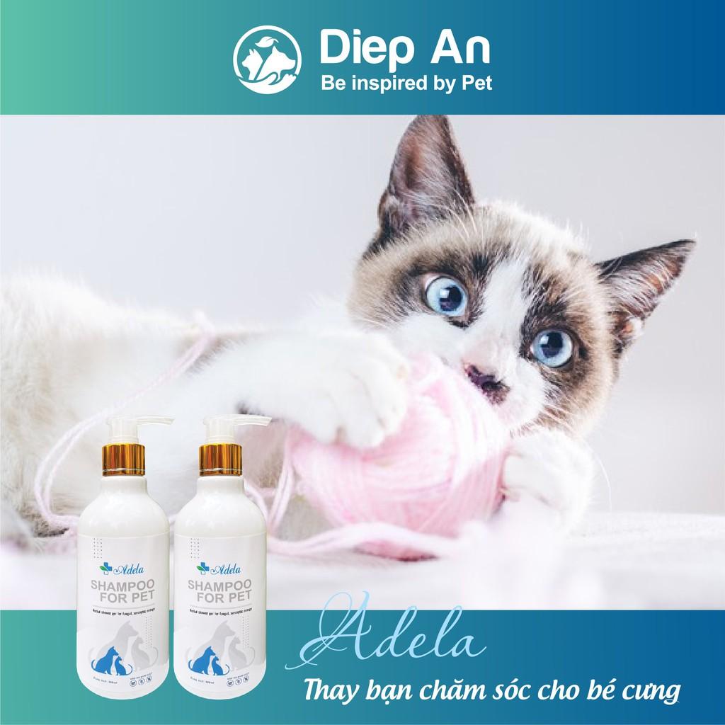 Sữa tắm Shampoo For Pet hỗ trợ phòng và trị nấm, viêm da cho chó mèo (mẫu mới 2024)