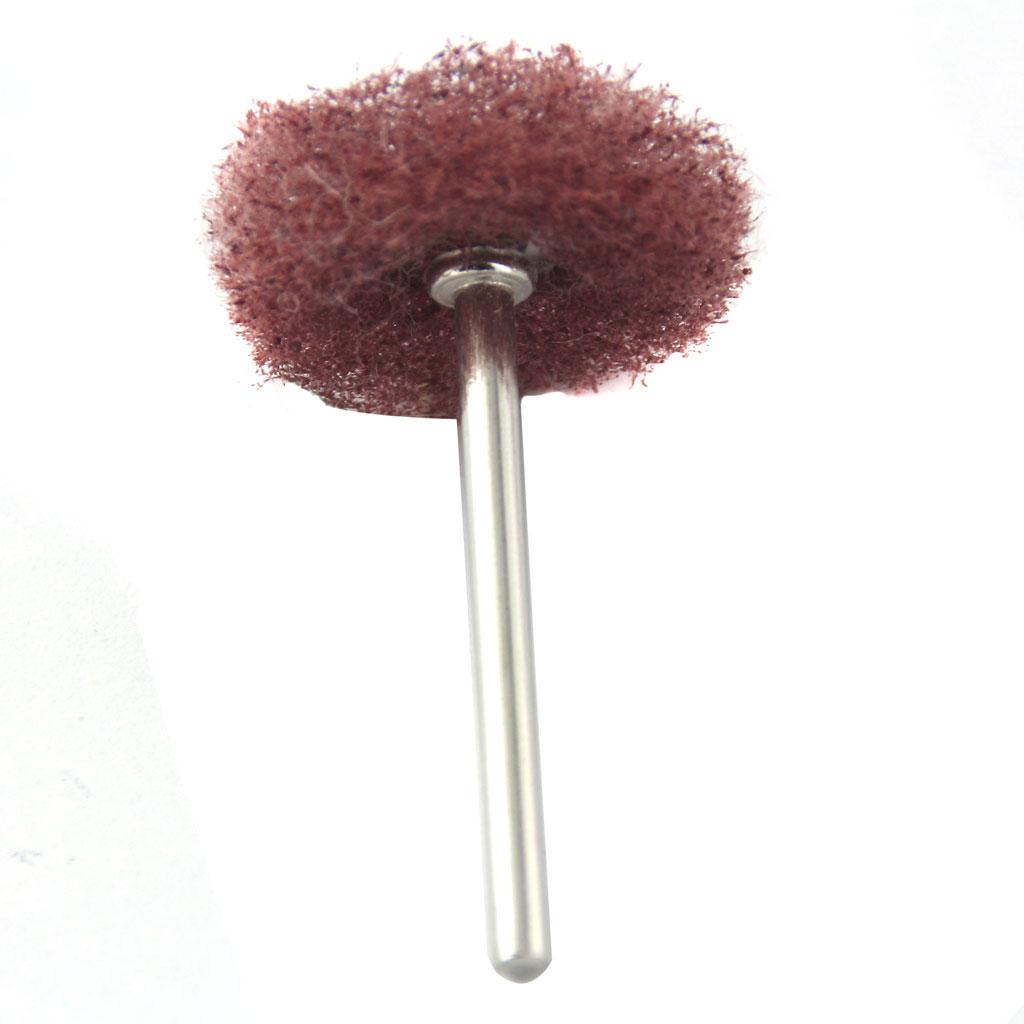 20pcs Fiber Abrasive Buffing Pad Polishing Brush Wheel for Rotary Tool Kits