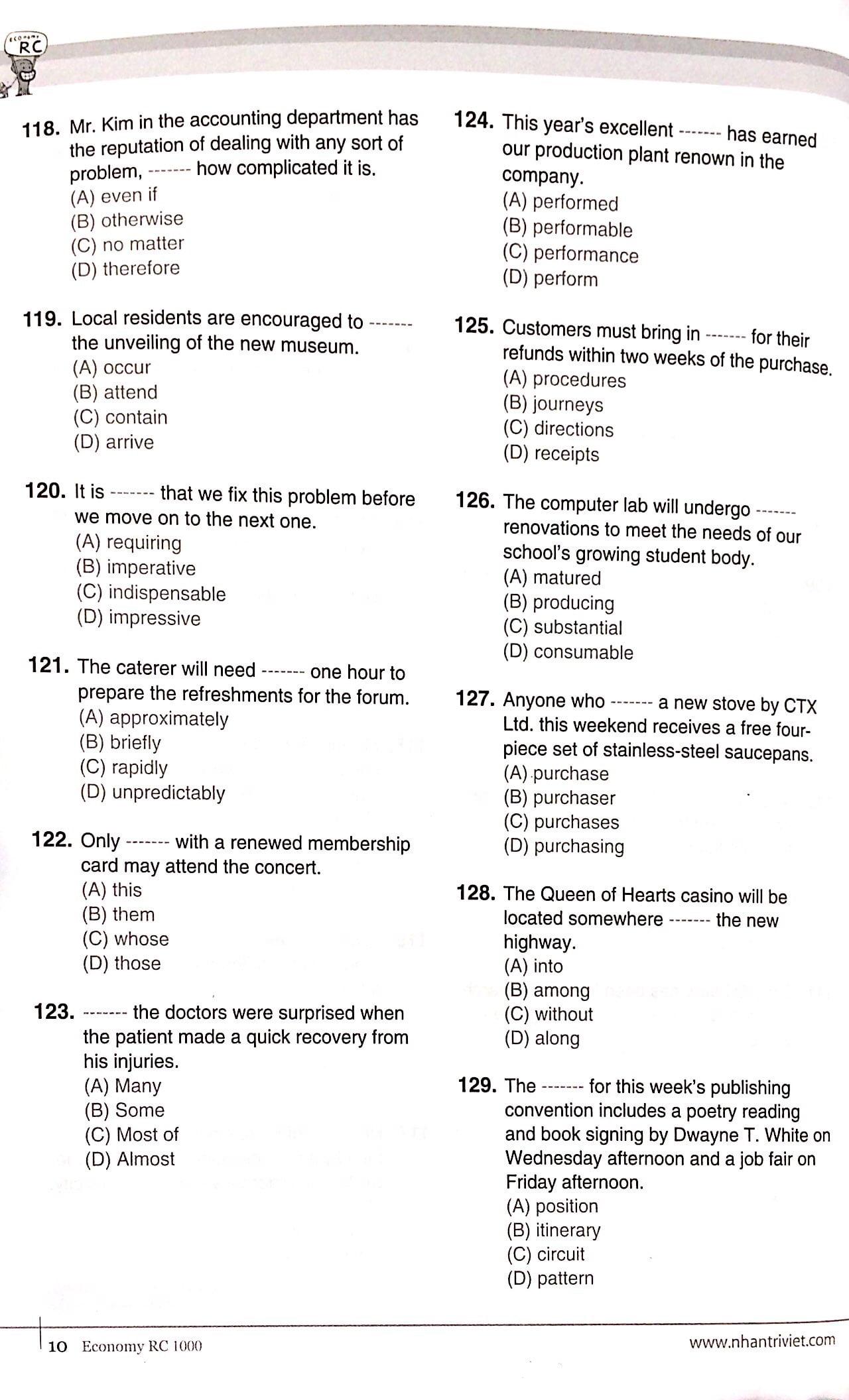 Economy TOEIC RC1000 Volume 2