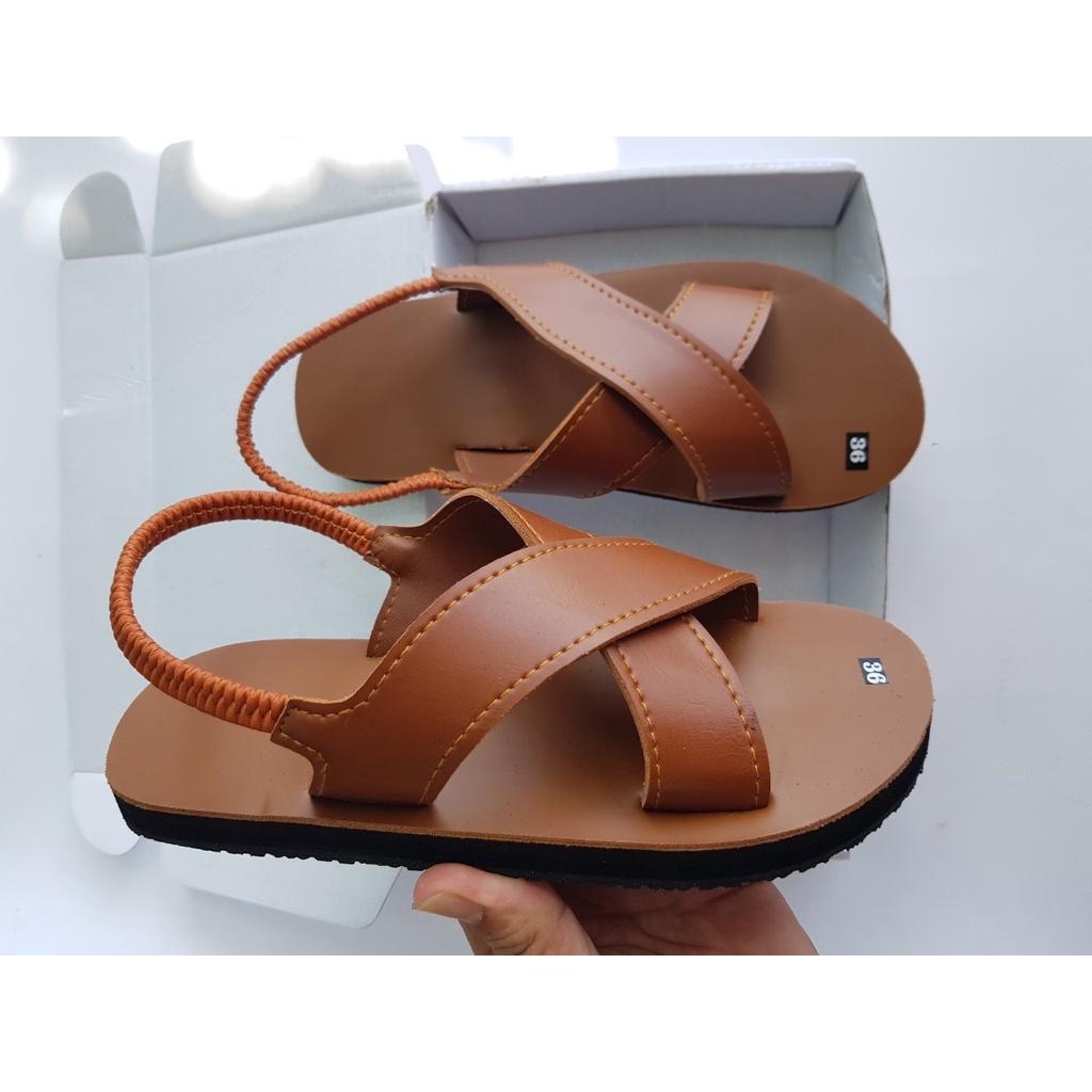 sandal đồng nai dép quai hậu nữ ( đế bò quai bò hậu thun ) size từ 34 nữ đến 42 nữ