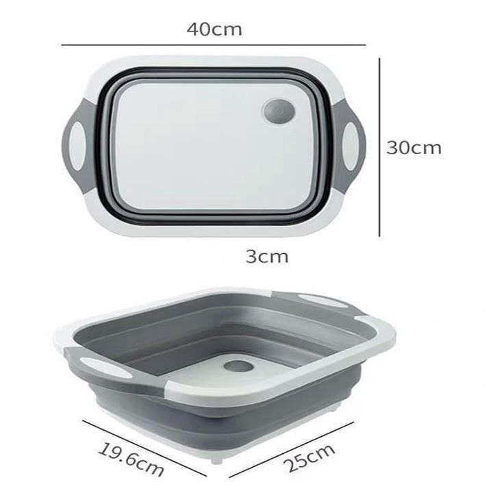 Thớt kiêm chậu gập gọn đa năng