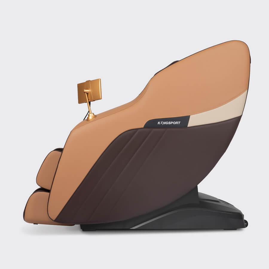 Ghế massage toàn thân cao cấp KINGSPORT G81 Brown Coffee với 15 chế độ massage tự động, công nghệ AI giọng nói