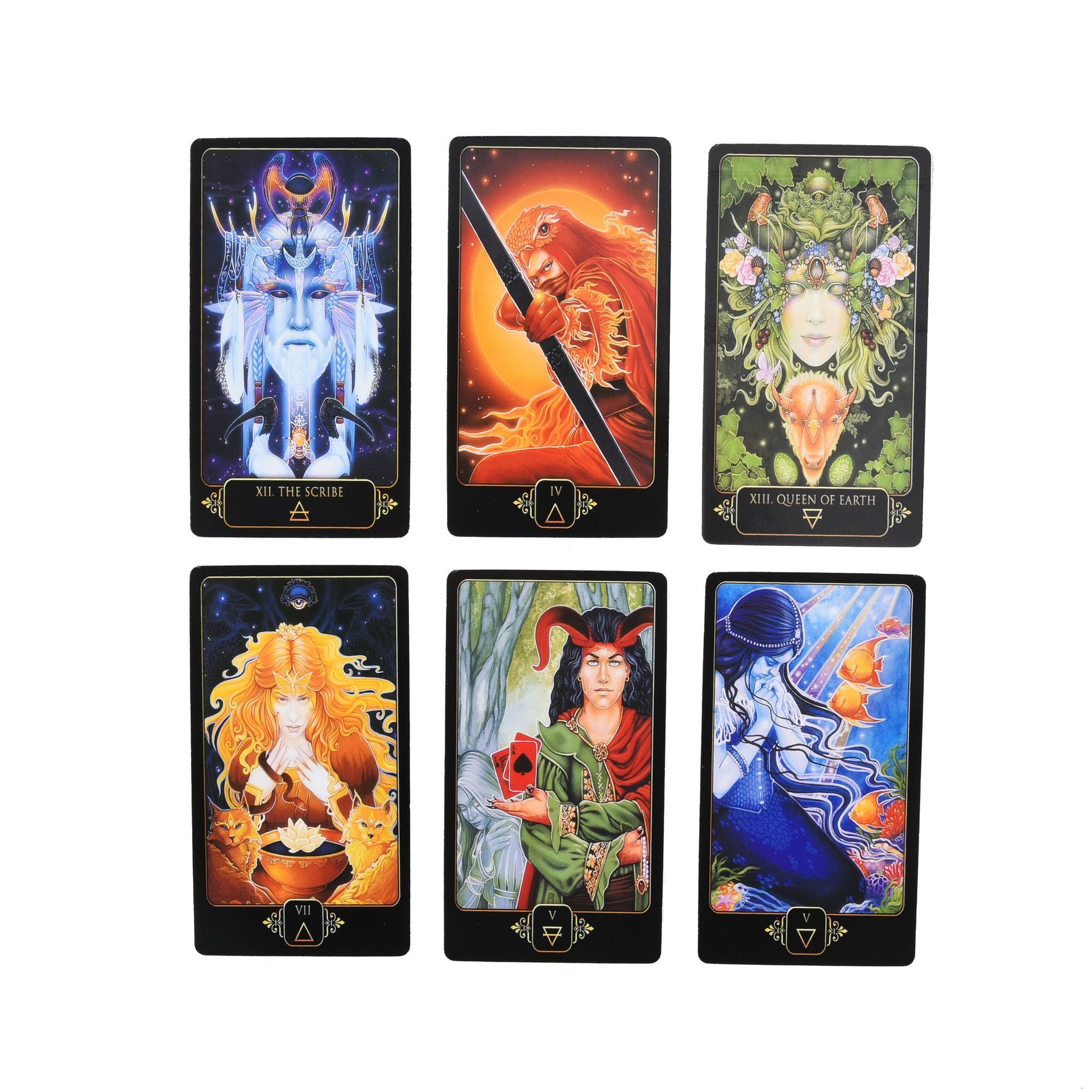 Combo Bộ Bài Bói Dreams of Gaia Tarot New Cao Cấp và Túi Nhung Đựng Tarot và Khăn Trải Bàn Tarot