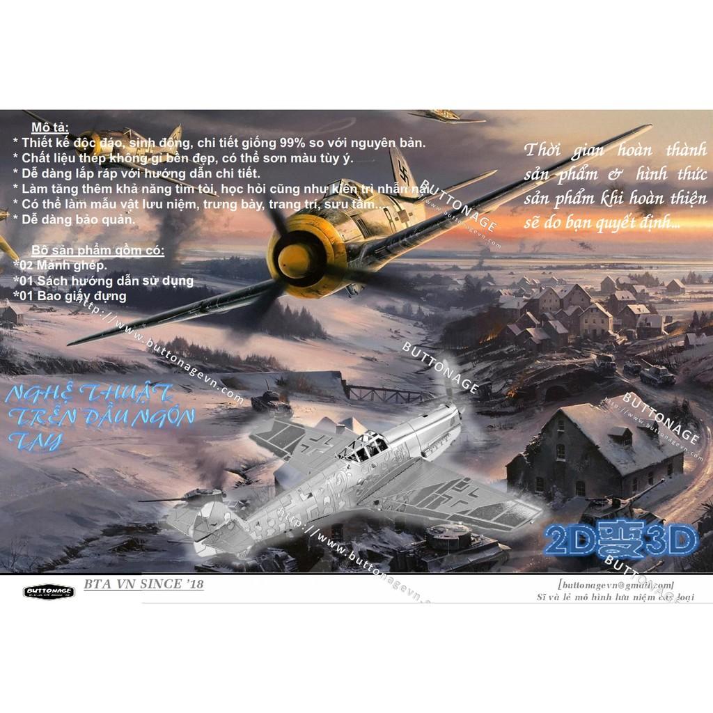 Mô Hình Lắp Ráp 3d Máy Bay Tiêm Kích Messerschmitt Bf 109