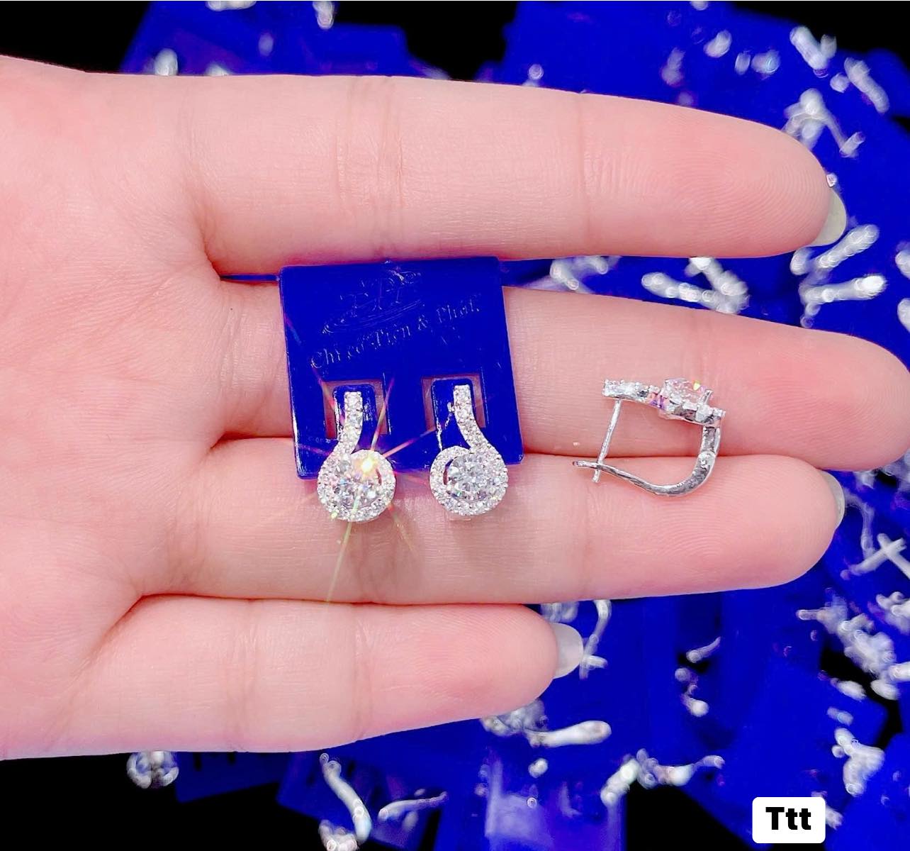 Bông tai bạc thời trang chất liệu bằng bạc s925 MS0953