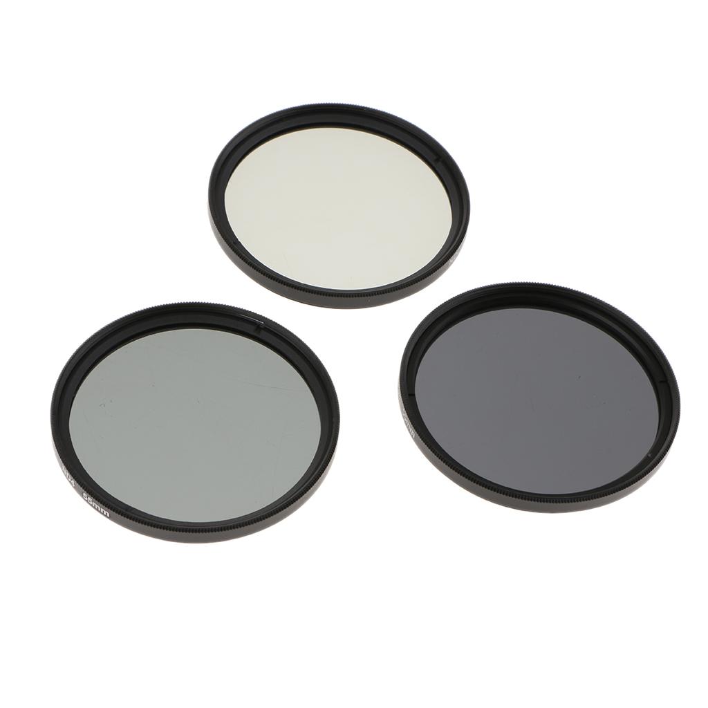 3-Piece Multi-Coated Glass Filter Kit  for 55mm DSLR Lens