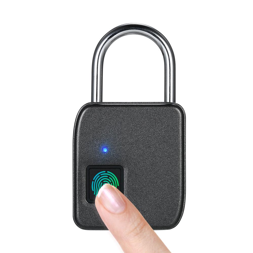 Ổ Khóa Vân Tay Thông Minh 10 bộ dấu vân tay, Chống Nước IP65, Chống Trộm Không Cần Chìa Có Thể Sạc Lại Bằng Cổng USB