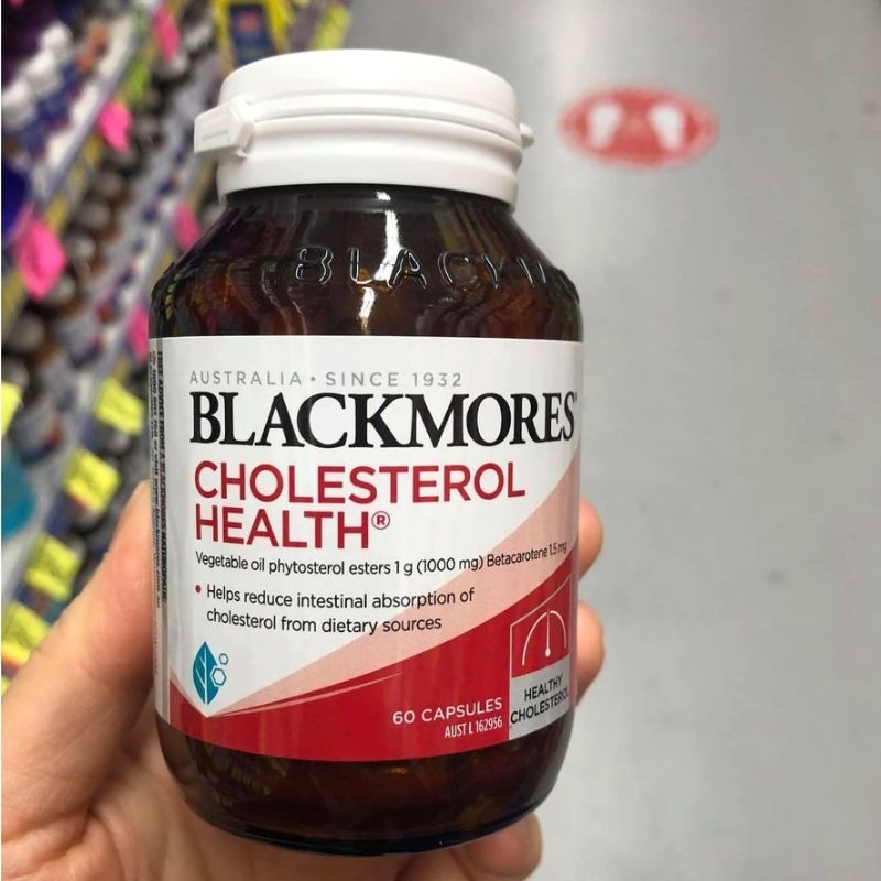 Combo 3 lọ Thực Phẩm Bảo Vệ Sức Khỏe Blackmores Cholesterol Health (60 viên) Hỗ Trợ Ngăn Ngừa Bệnh Tim Mạch