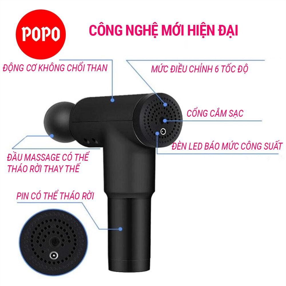 Máy Massage Cầm Tay Fascial Trị Liệu Toàn Thân Cải Thiện Sức Khỏe Người Dùng, 6 Mức Độ Điều Chỉnh Phù Hợp SPORTY FG003