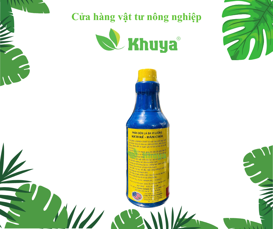 Phân bón lá đa vi lượng Growmore Vitamin B1 Liquinox Start chai 1 lít