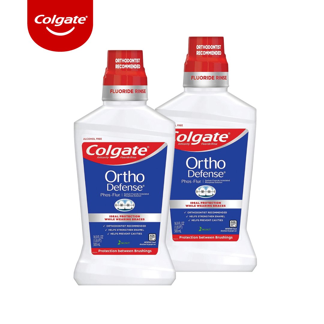 Combo 2 Nước súc miệng Ortho với công thức chuyên biệt cho người niềng răng 500ml