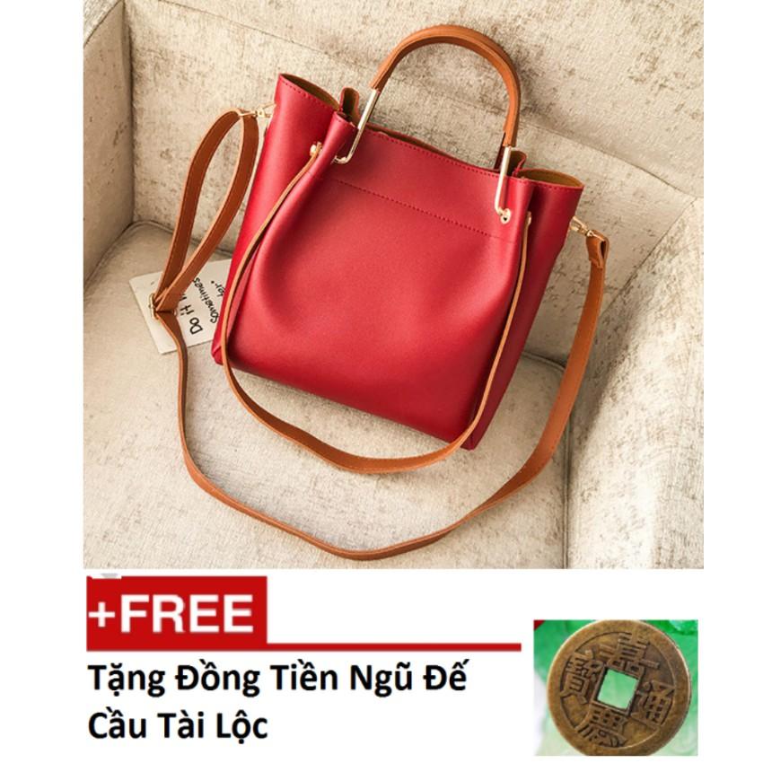 Túi xách nữ thời trang cao cấp Thành Long TLG 8222TU tặng xu tiền ngũ đễ cầu tài lộc M 229
