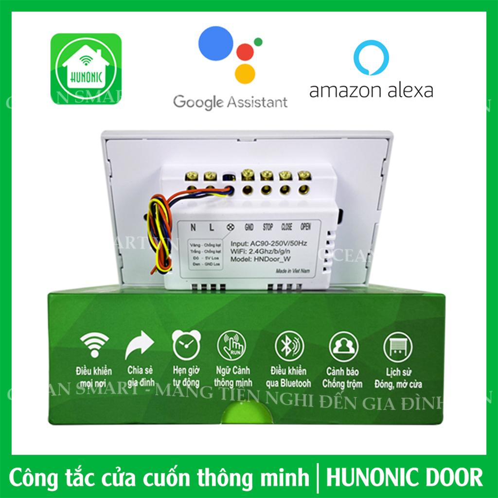 Công Tắc Cửa Cuốn Thông Minh Hunonic Door, Công Tắc Cửa Cuốn Điều Khiển Từ Xa Bằng Điện Thoại - HNDOOR