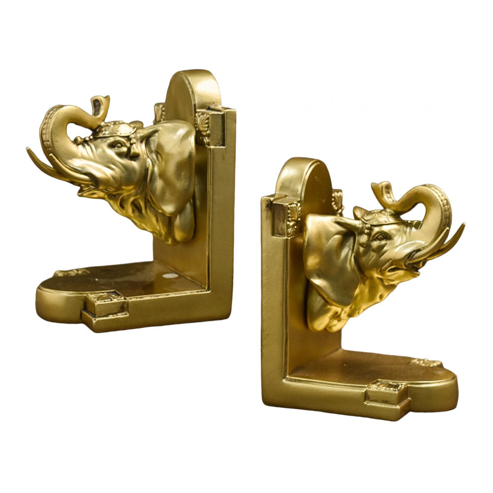 Decorative Bookends Book Stopper Non Skid Bookrack Home Decor Resin Book Ends Book Support for School Desk Living Room Bedroom Vinyl Records