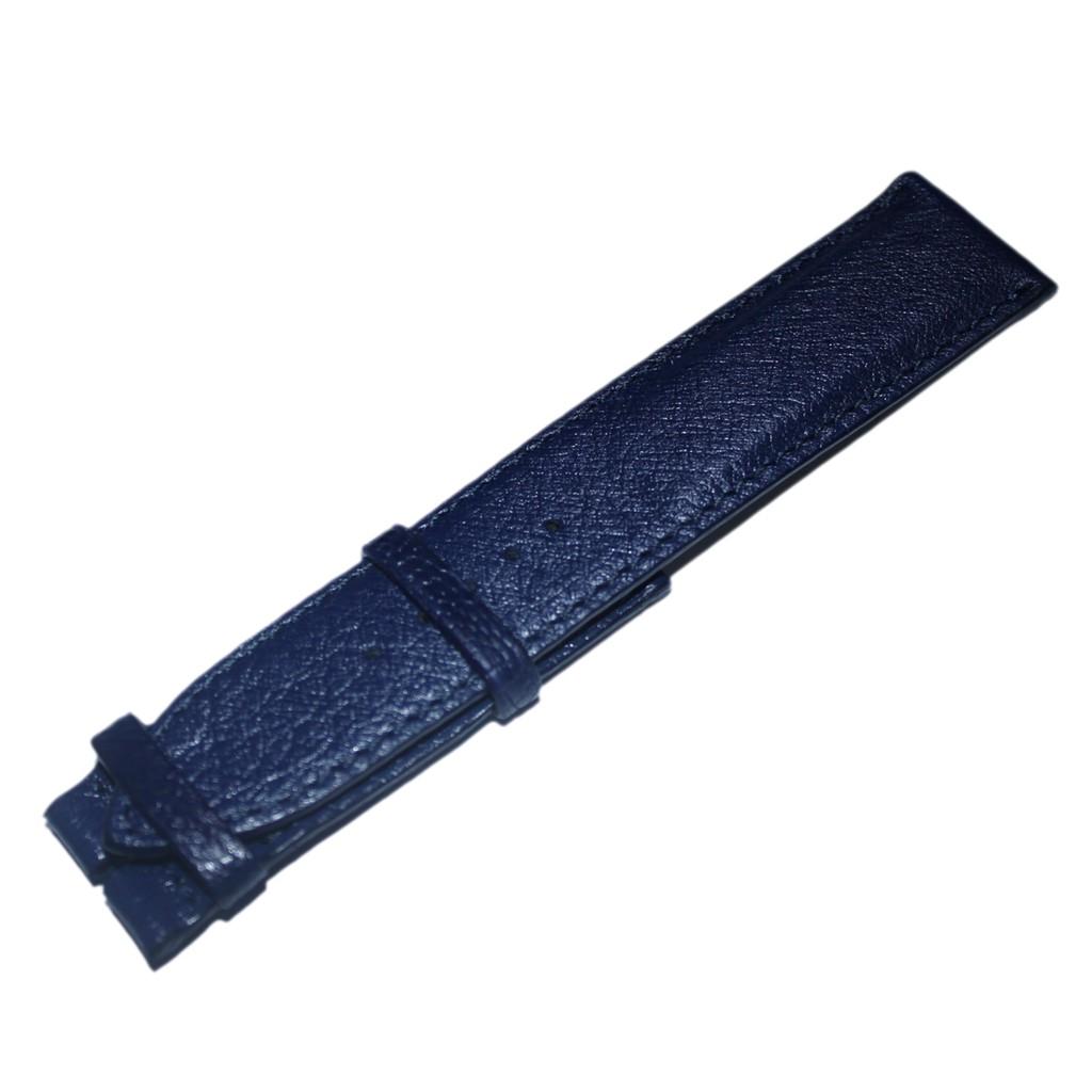 HC8450 - Dây đồng hồ Huy Hoàng da đà điểu da bụng size 22, 24, 26 màu xanh đậm