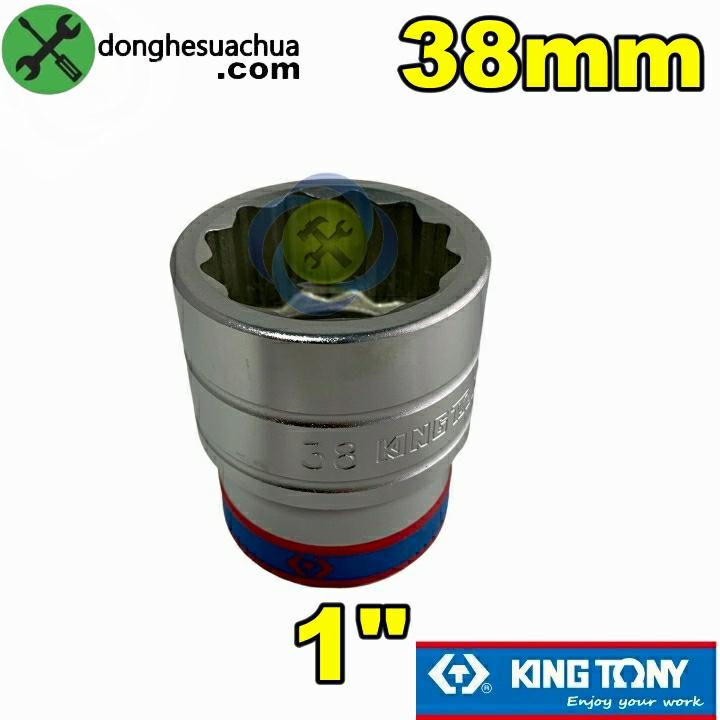Tuýp 38mm loại 1 inch ngắn 12 cạnh Kingtony 833038M
