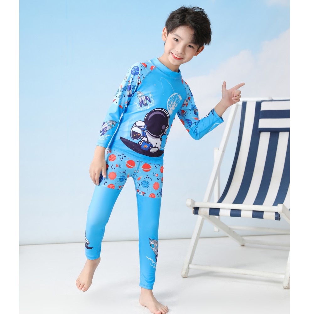Đồ bơi bé dài tay quần dài năng động