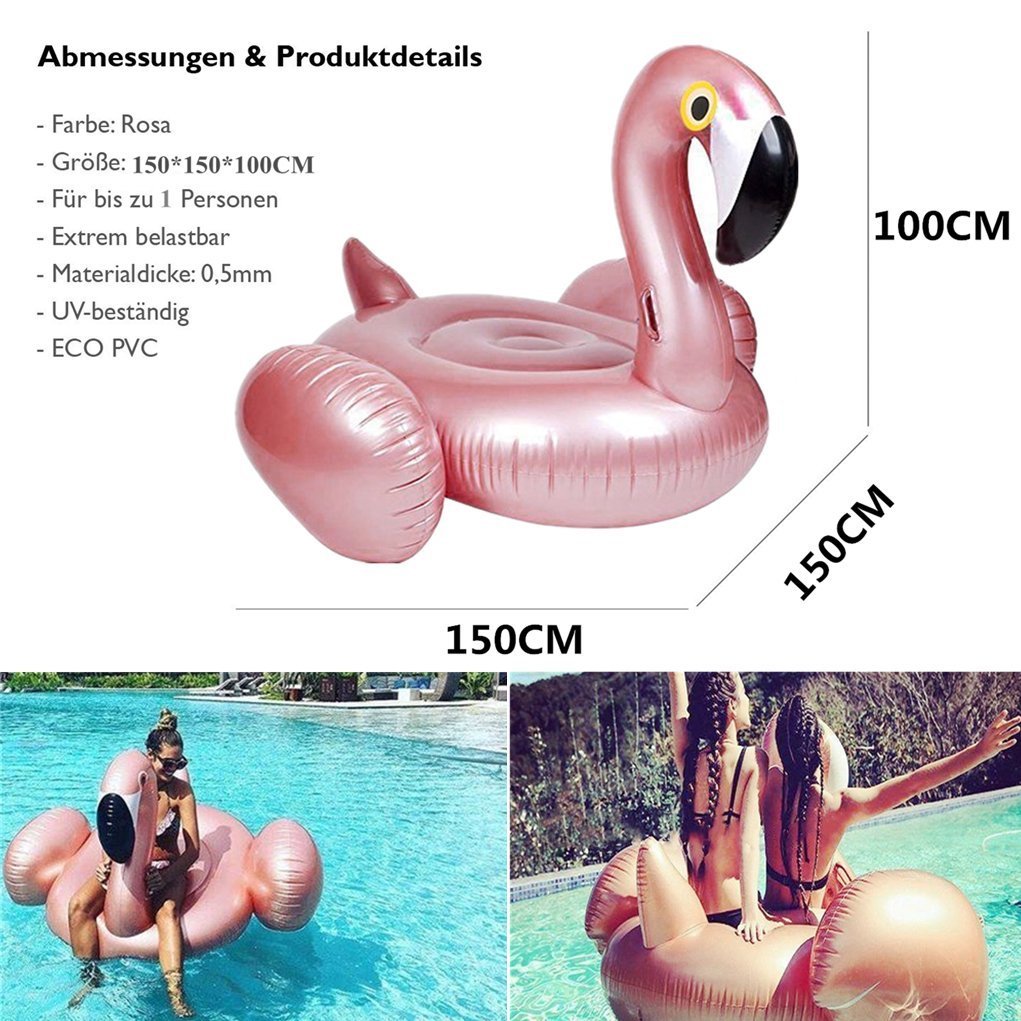 Phao Bơi Chụp Ảnh Studio Beauty Flamingo Swimming Lounge Float Pool Toy