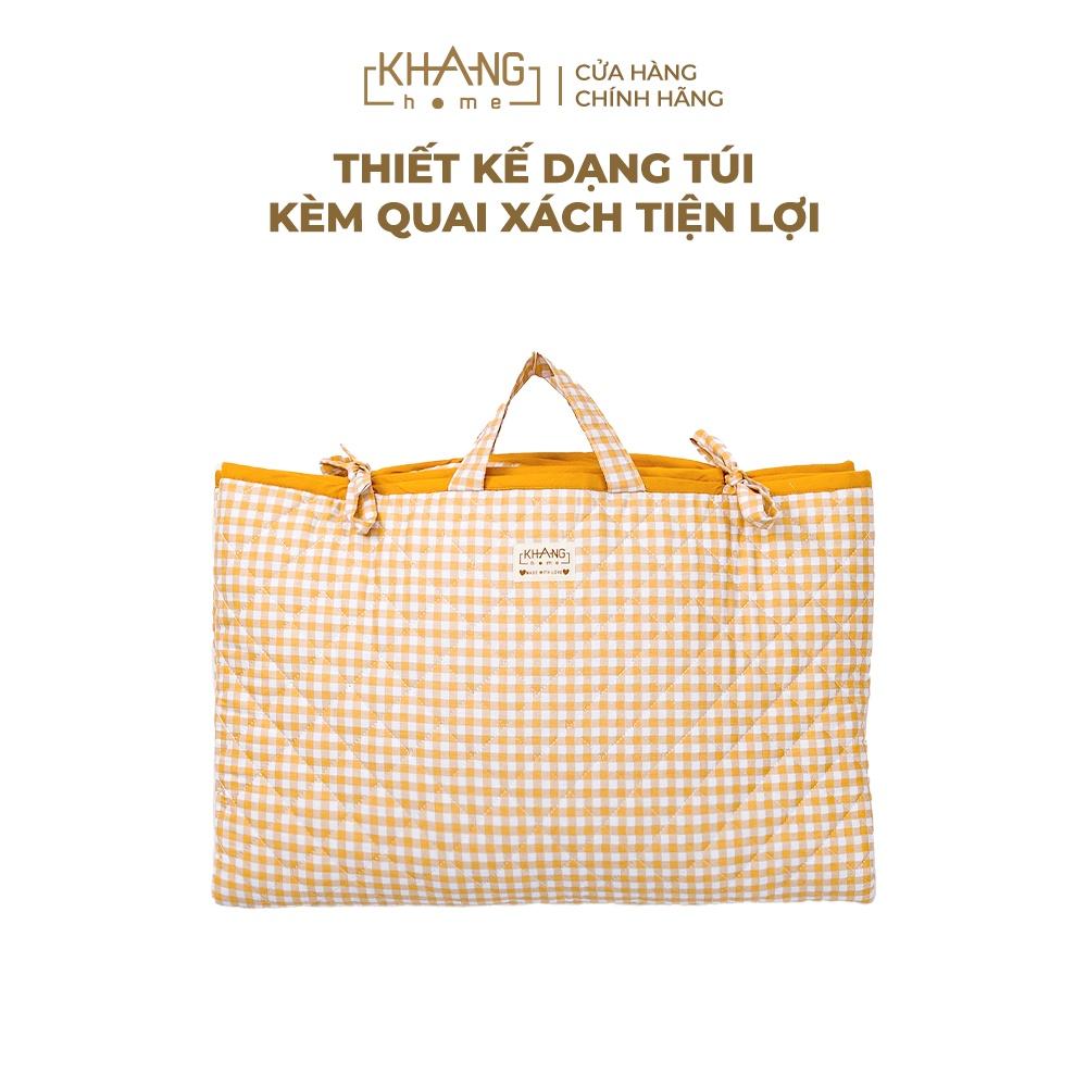 Túi Nệm Chần Bông Khang Home Cho Trẻ Đi Học Kèm Gối Nằm 70x120cm