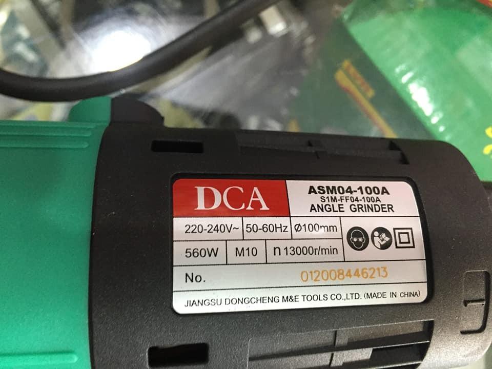 MÁY MÀI GÓC 100MM 560W DCA ASM04-100A - HÀNG CHÍNH HÃNG
