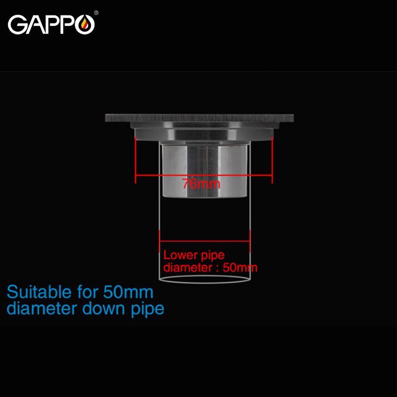 THOÁT SÀN ĐỒNG ĐÚC CAO CẤP NHẬP KHẨU NGA GAPPO G81052 MÀU CROME NGĂN MÙI TUYỆT ĐỐI - HÀNG CHÍNH HÃNG