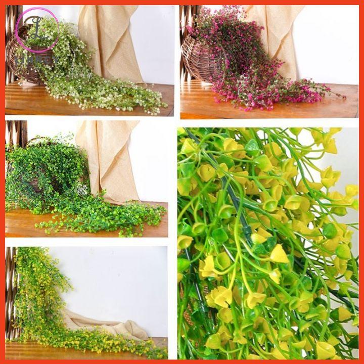 Hoa giả- Chùm hoa cỏ rũ treo tường dài 80cm nhiều màu trang trí nhà cửa