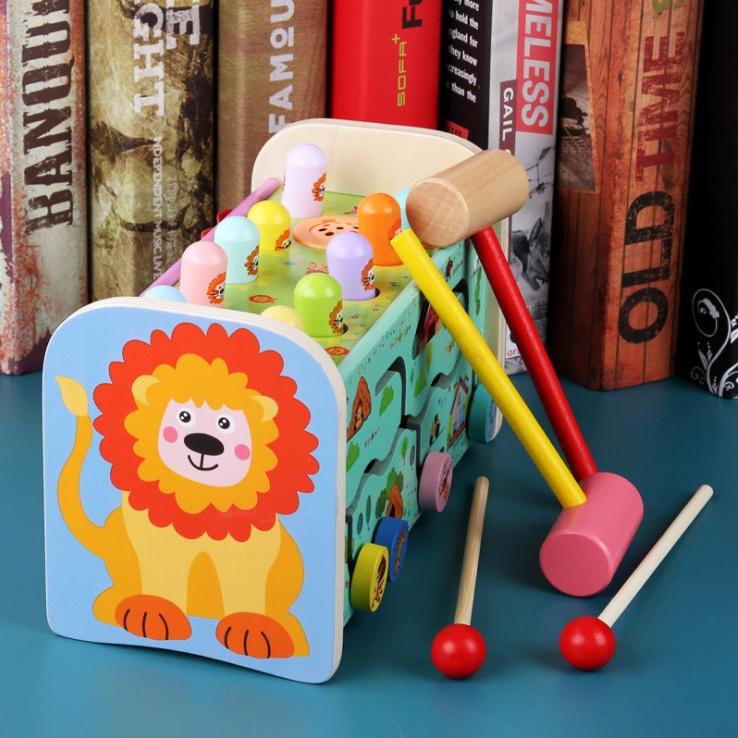Đồ Chơi Đập Chuột Kèm Đàn Xylophone 3in1 Bằng Gỗ Cho Bé Phát Triển Trí Tuệ