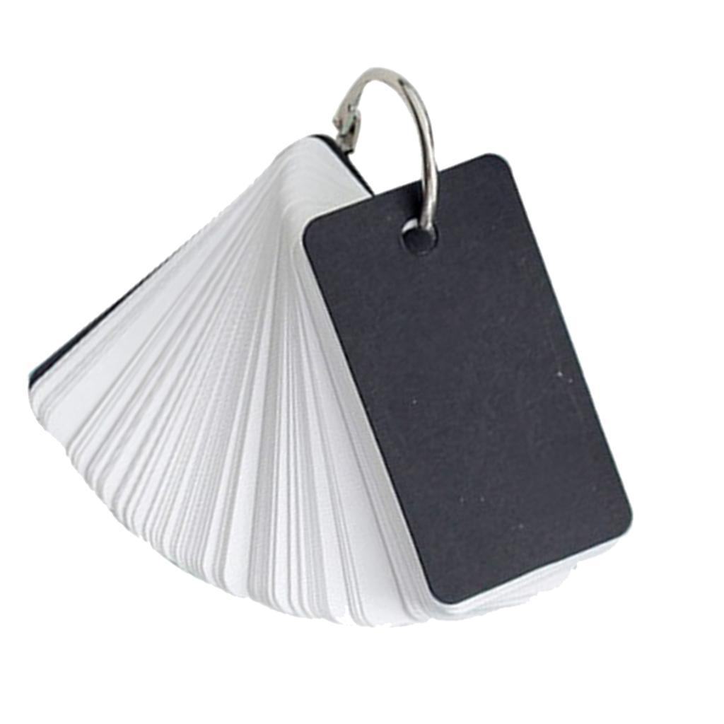 3x Flash Cards,1 Piece Kraft Paper Binder Flash Index Blank Card Memo Scratch Pads Bookmark DIY Greeting Card Note Card 1.6 X 2.8 Inches
