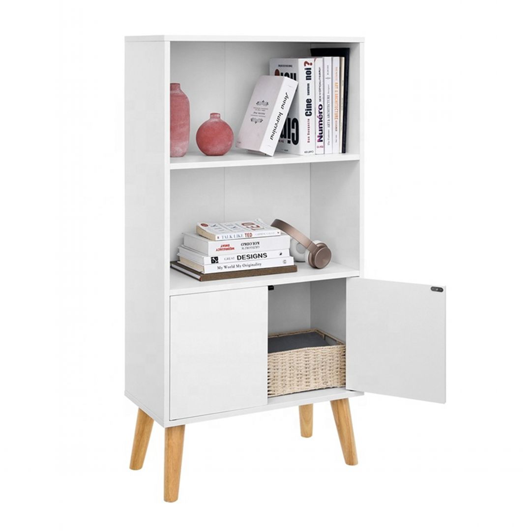 Kệ sách, kệ trang trí gỗ hiện đại SMLIFE Bulla | Gỗ MDF dày 17mm chống ẩm | D60xR30xC120cm