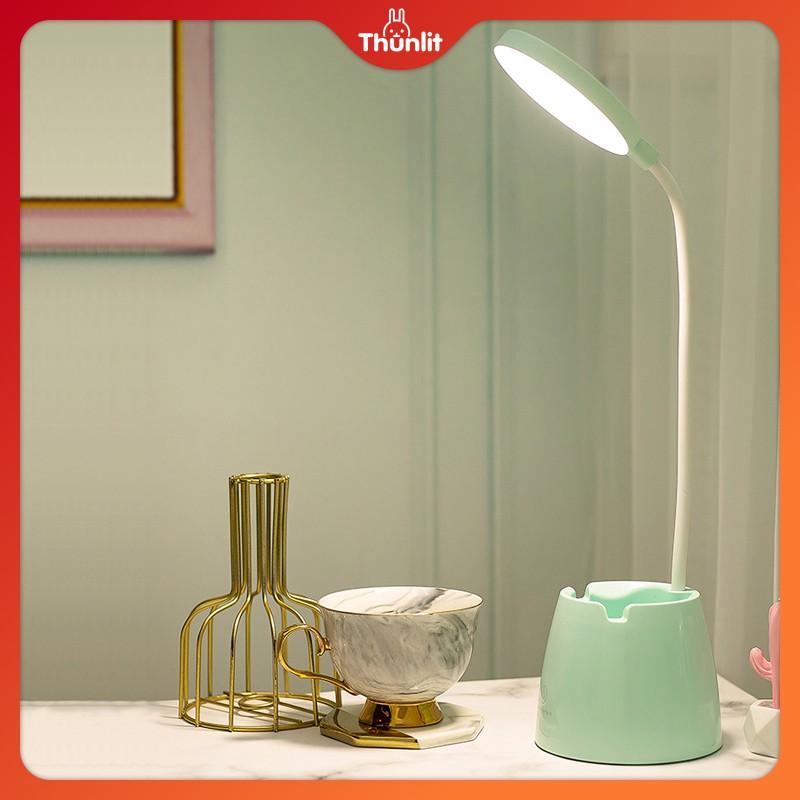 Đèn bàn màu xanh lá cây 8W 4000mAh có thể sạc lại bằng USB có thể thay đổi 3 nhiệt độ màu