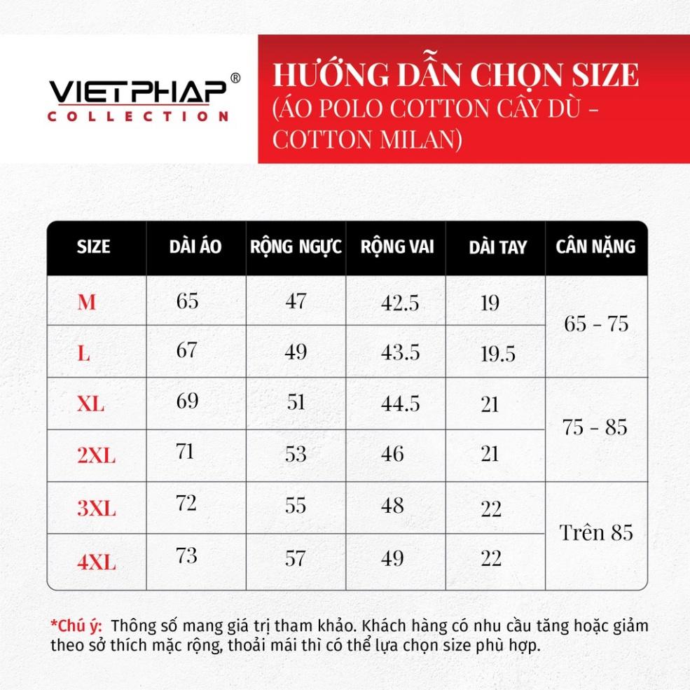 Áo Thun Milan Màu VIỆT PHÁP /Form Luxury / Thoáng mát, co dãn tốt, chất liệu cotton thấm hút mồ hôi 962