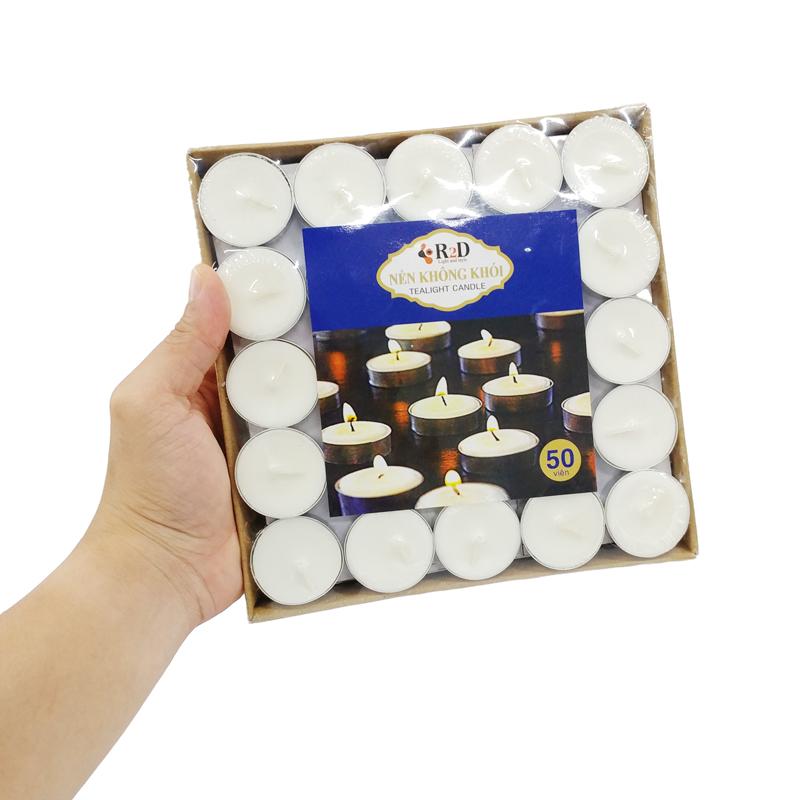 Hộp 50 Nến Không Khói Tealight Candle R2D