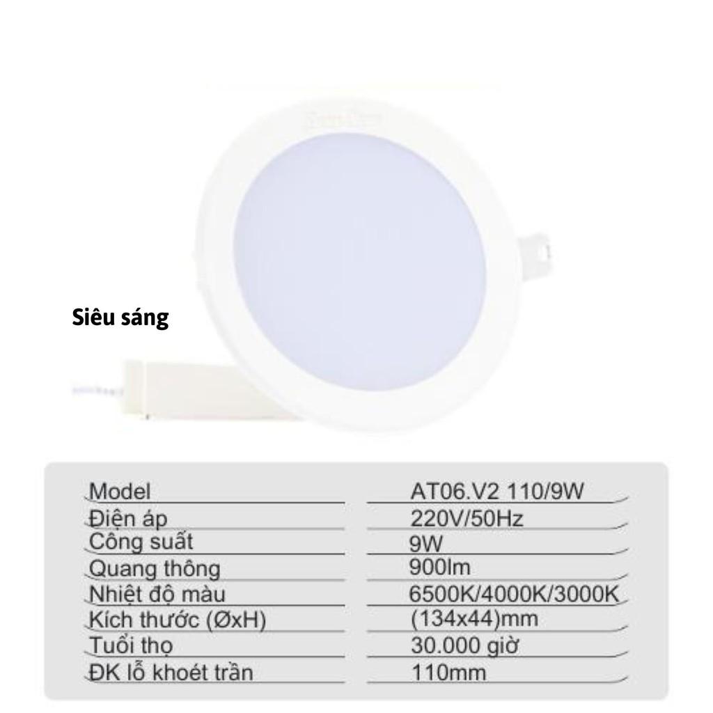 Đèn LED Âm trần Downlight Rạng Đông Model AT06.V2 110/7W