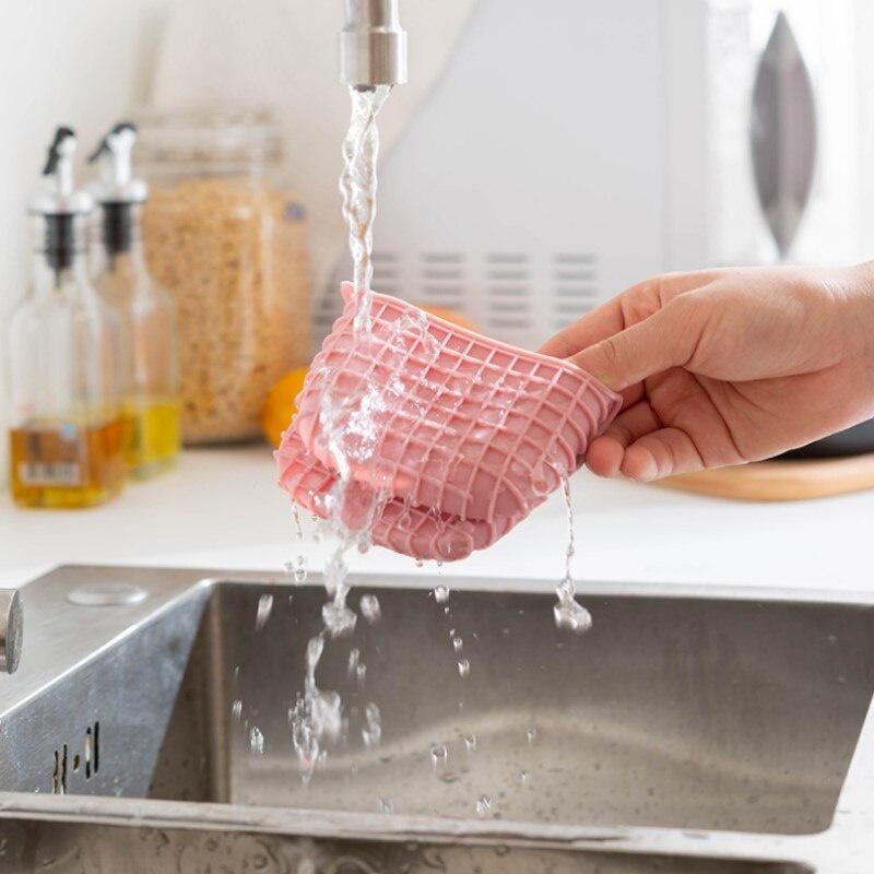 1pc Kitchen Baking Silica Gel Heat Insulation Clip Anti Scalding Non Slip Gloves Household Bowl Oven Microwave Oven Gloves