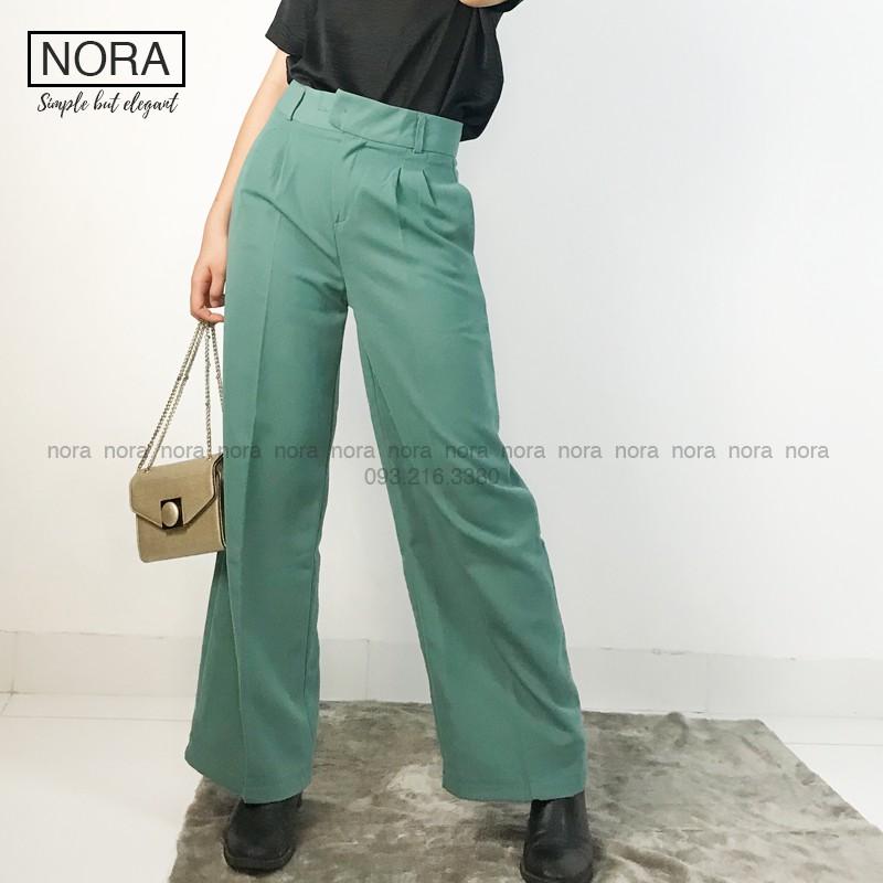 Quần Nữ Ống Rộng, Quần Cạp Cao Tôn Dáng Vải Mềm Dày Sang Chảnh Cao Cấp | NQ03 | Full Màu