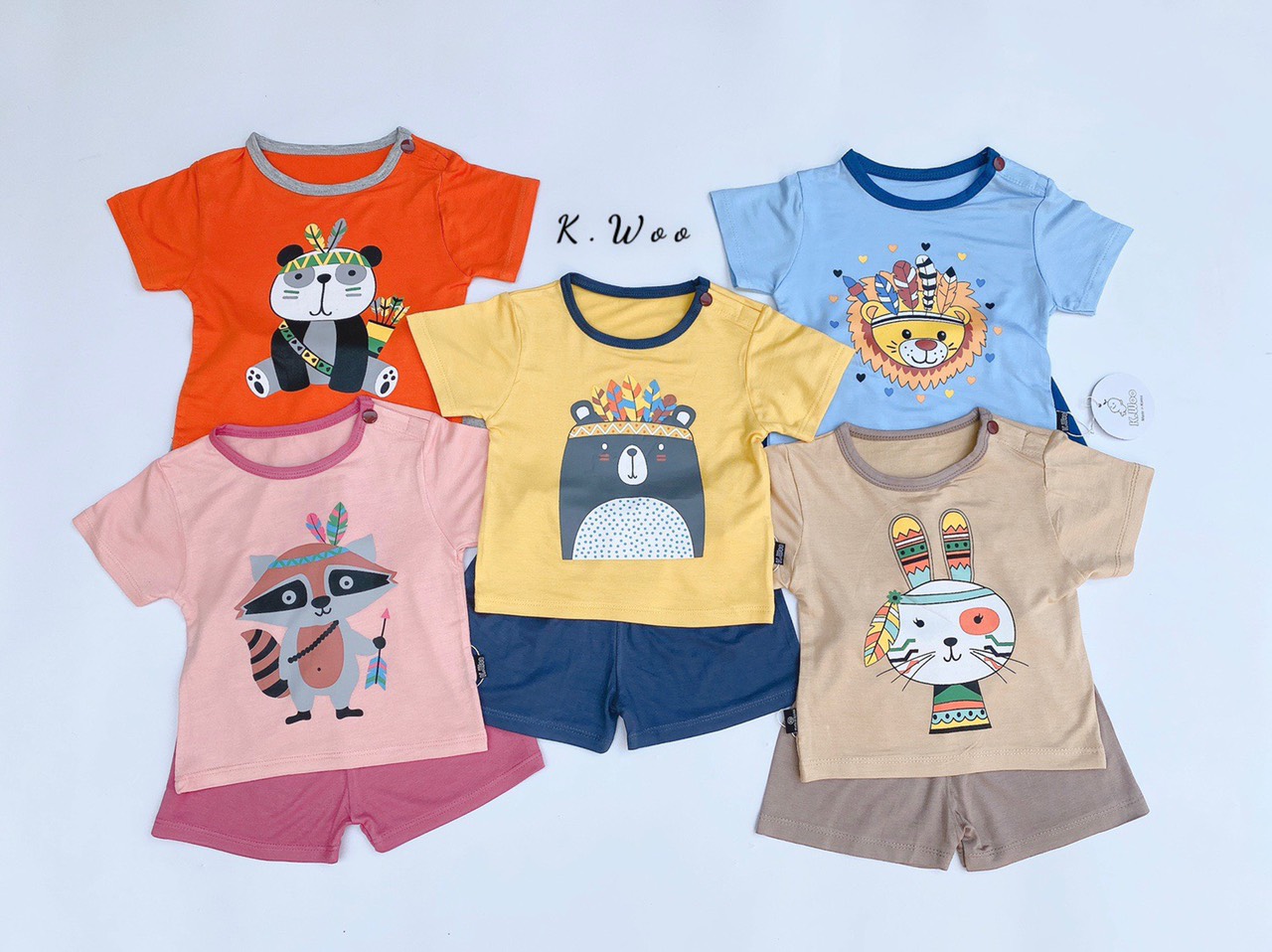 Đồ bộ cho em bé sơ sinh size 5-12kg chất thun lạnh mềm mịn mát