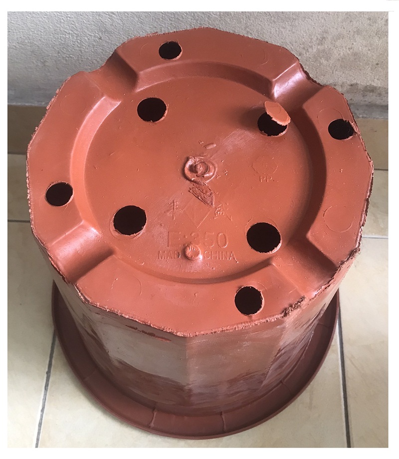 10 Chậu Nhựa Trồng Hoa, Cây Cảnh E350 CN Màu Nâu
