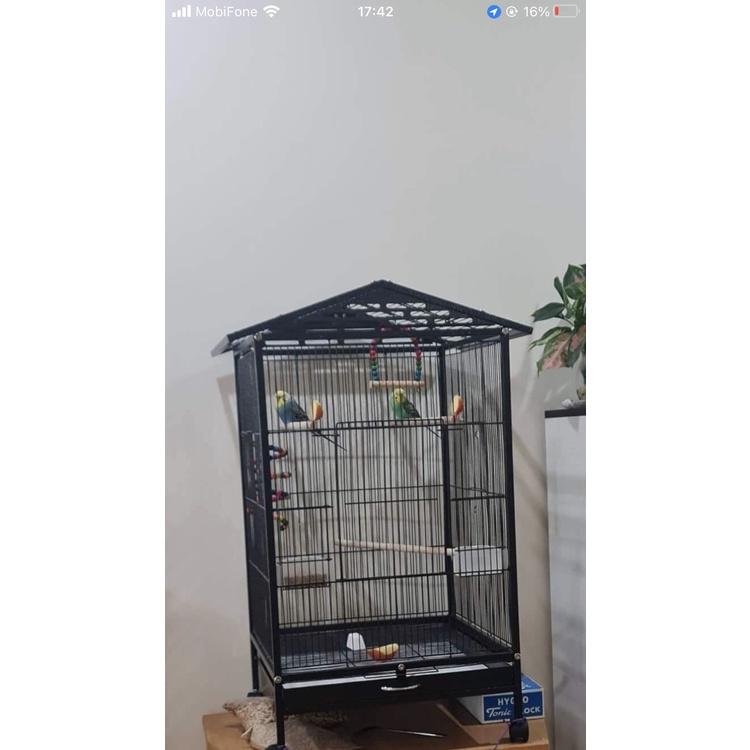 Lồng chuồng vẹt size trung, nhỏ như xích thái, xích ấn, sun, nhồng, green check, lovebird, yến phụng, yến hót