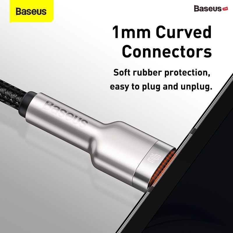 Cáp sạc nhanh, siêu bền Baseus Cafule Metal Series Type C 40W (USB to Type C, Zinc Alloy Material, Super Quick charge & Data Cable) - Hàng chính hãng