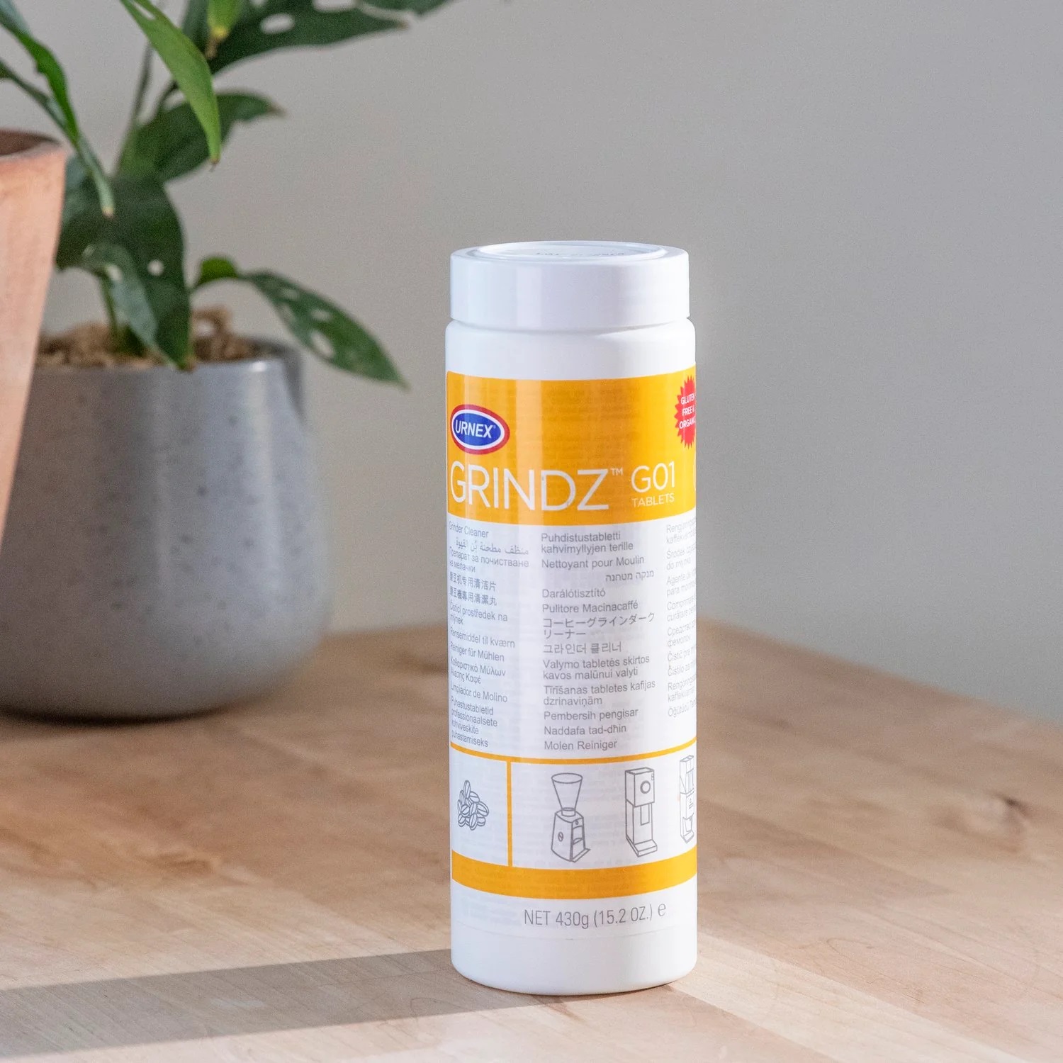 Viên vệ sinh máy xay cà phê Urnex grindz, 430 gram