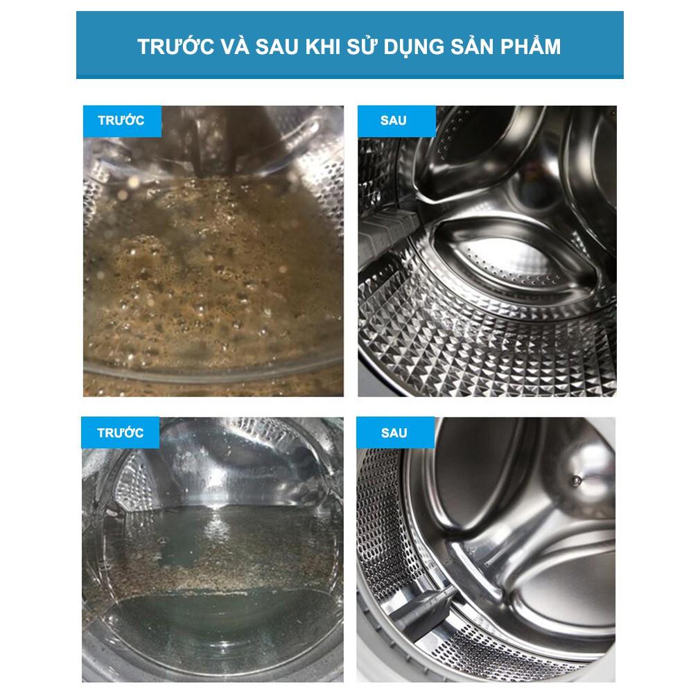 Viên Tẩy Lồng Giặt, Diệt khuẩn ,Tẩy chất cặn bẩn Lồng máy giặt nhật bản - Bột vệ sinh máy giặt TLG
