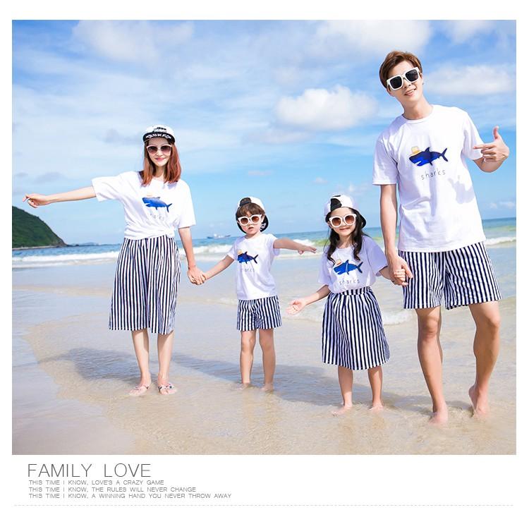 SET ÁO GIA ĐÌNH HÌNH CÁ MẬP