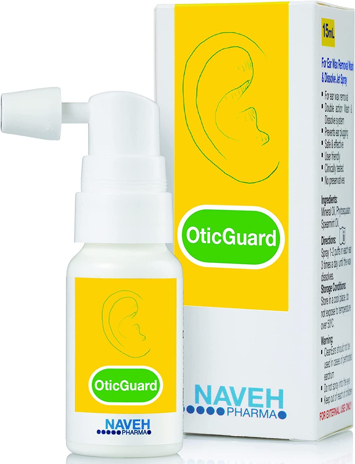 Dung dịch xịt tai OticGuard 15ml