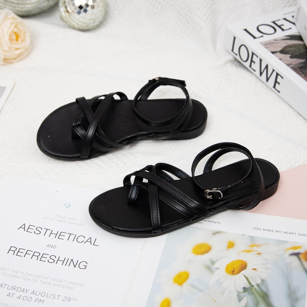 Giày Sandal Nữ thời trang MWC sandal quai dây mảnh xỏ ngón siêu xinh NUSD- 12009