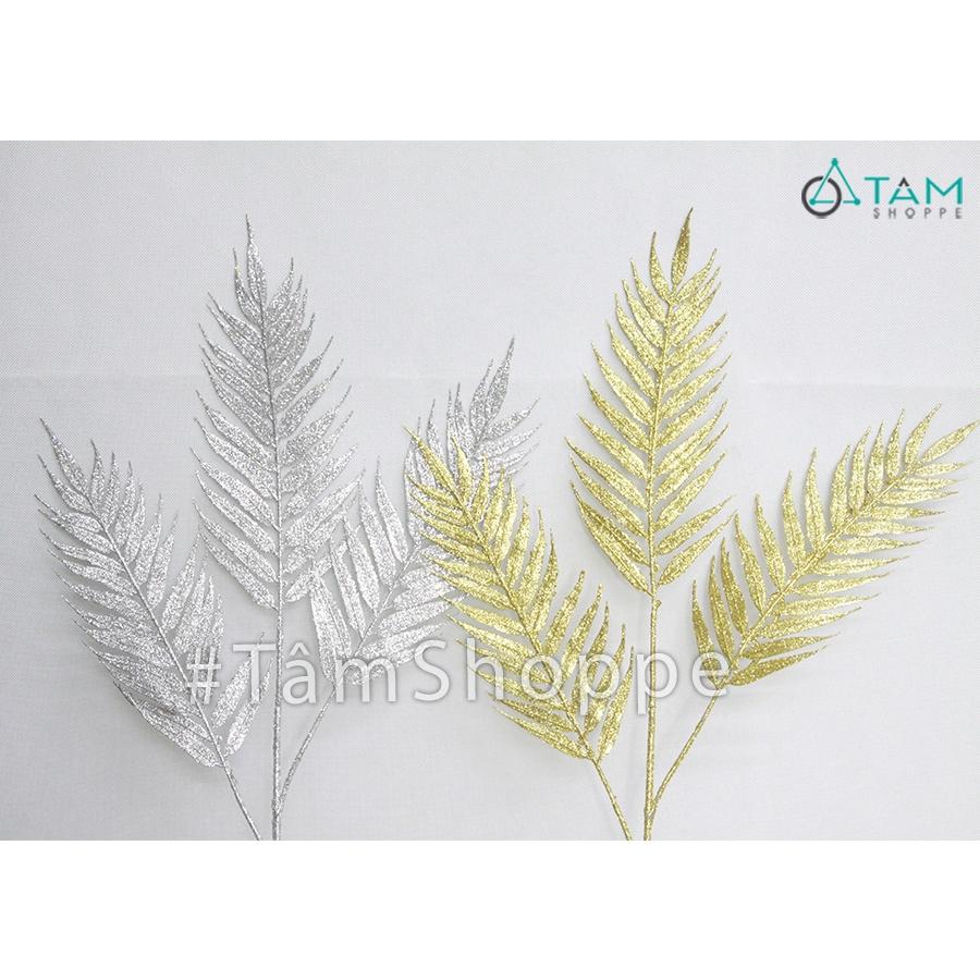 Cành lá dương xỉ vạn tuế giả phủ kim tuyến CHG-115