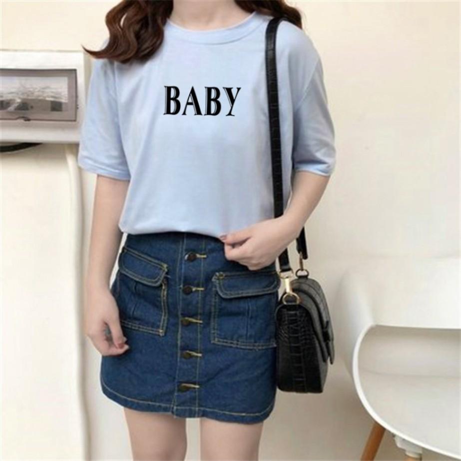 Áo Thun Tay Lỡ In Baby