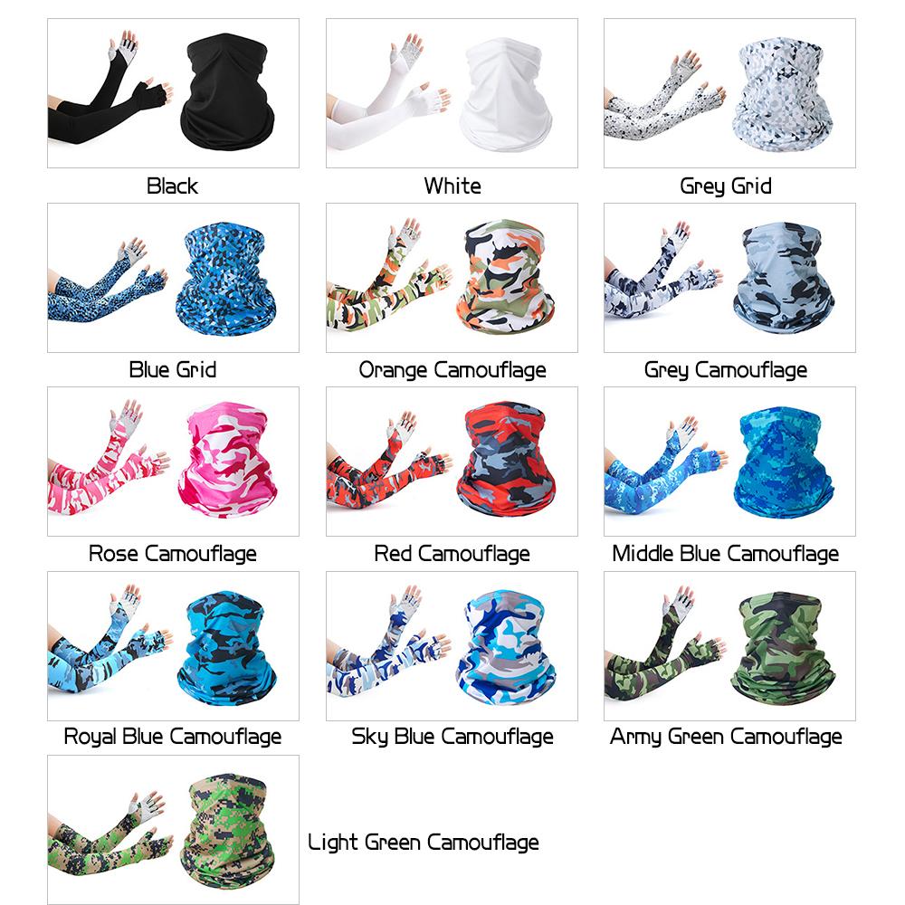 Bao Tay Dài Kèm Mặt Nạ Chống Nắng Thoáng Khi Unisex