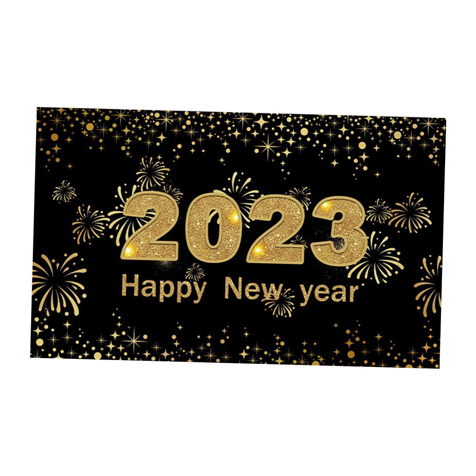 Poster Backdrop Xmas Parties Office Happy New Year  2023