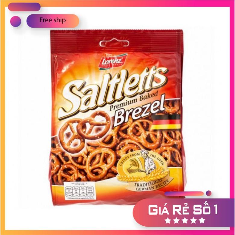 Snack bánh vòng giòn Lorenz vị muối nhạt gói 90g